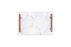 Marmeren borrelplank wit van Buccan (30 x 20 cm)