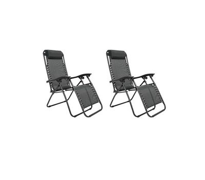 2 chaises longues couleur anthracite de Feel Furniture