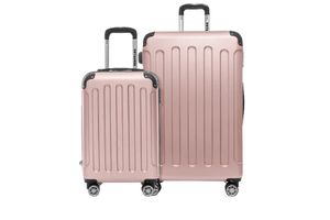 2 valises couleur or rose (38 + 110L)