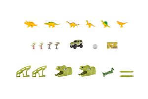 Dinosaurier-Autobahn (140 Teile)