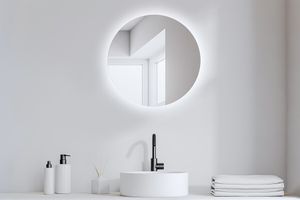 Badkamerspiegel met ledverlichting (ø 60 cm)