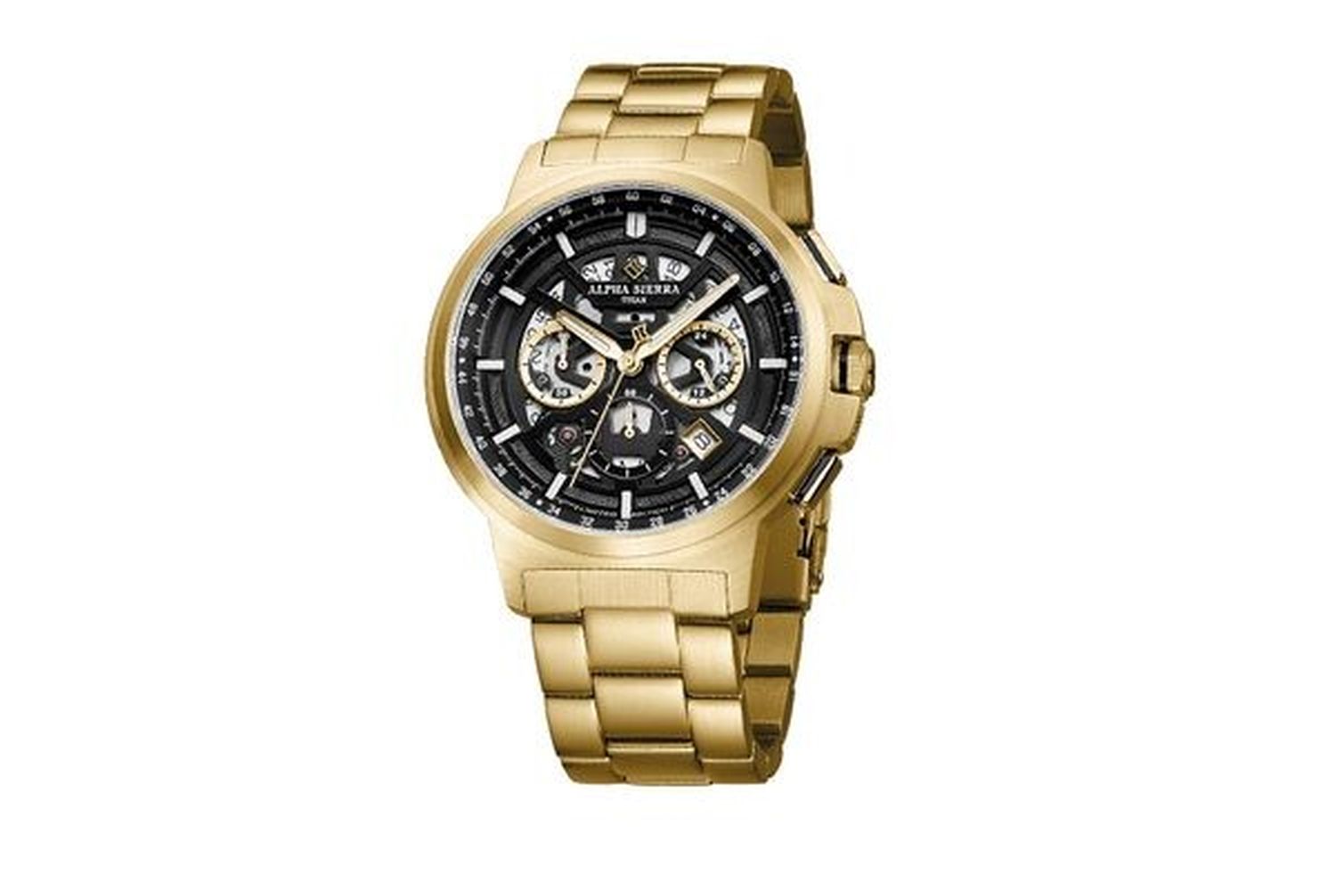 Titan Montre Homme Alpha Sierra G04 Gold Montre Pour Homme Titan Alpha Sierra G04 VavaBid