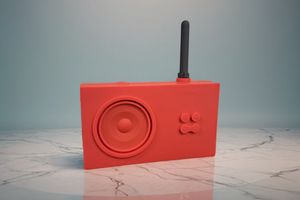 Enceinte radio sans fil Lexon rouge/orange