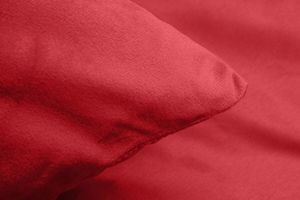 Velvet dekbedovertrek rood (240 x 220 cm)