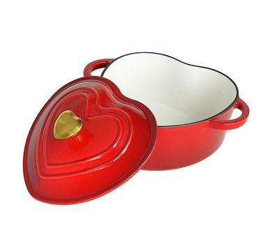 Gietijzeren braadpan in hartvorm van Buccan (ø 20 cm)