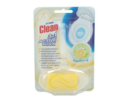 3-in-1 wc-blok Lemon van At Home Clean (24 stuks)