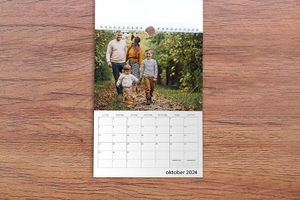 Calendrier annuel avec tes propres photos