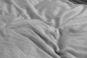 Velvet dekbedovertrek grijs (240 x 220 cm)