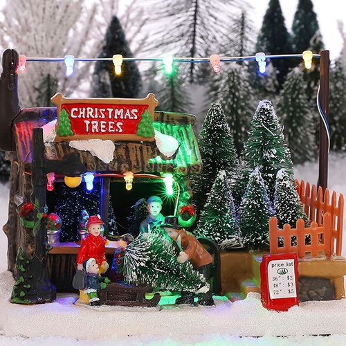 Miniatuur kerstboom kraam van Luville