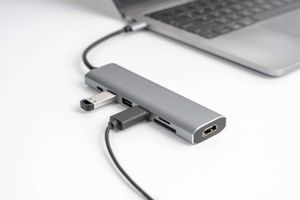 Universele aluminium USB-C splitter