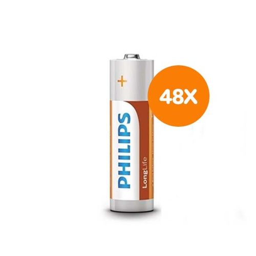 AA-batterijen van Philips (48 stuks)