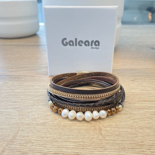 Leren armband van Galeara Design