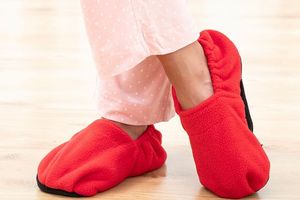 Chaussons chauffables au micro-ondes