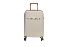 Zandkleurige kofferset van UNIQUE (2-delig)