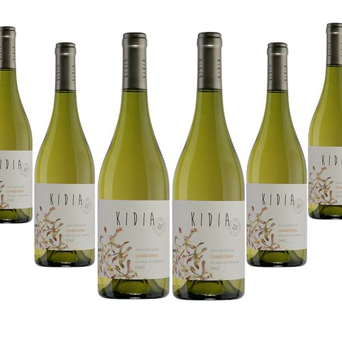 6 flessen witte wijn Kidia Chardonnay