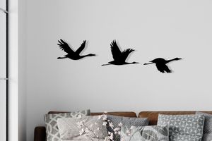 Décoration murale métal oiseaux