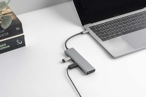 Universele aluminium USB-C splitter