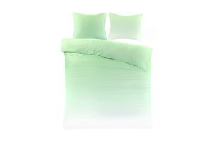 Parure de lit double verte