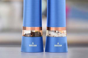 Elektrische peper- en zoutmolens van Buccan (blauw)