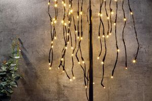 Staande lamp met hangende lichtjes (34 x 24,5 x 75 cm)