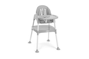 Chaise haute 3-en-1 grise