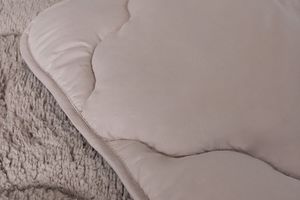 Couette teddy taupe (240 x 200 cm)