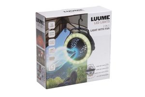 Luume ventilator en ledlamp in 1 (360° draaibaar)