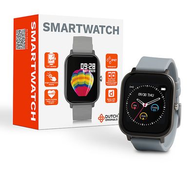Smartwatch met sportmodus (keuze uit: grijs of roségoud)