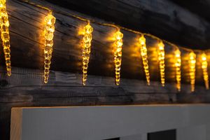 Guirlande lumineuse avec 40 stalactites (3,9 mètres)