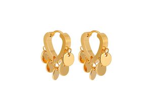 Boucles d'oreilles dorées tendance