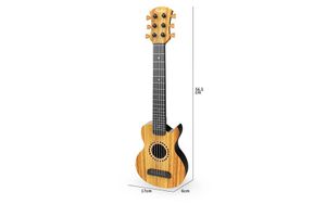 Guitare en bois jaune-brun pour enfants (56,5 cm)