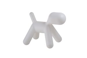 Chaise enfant en forme de chien (au choix : blanche, rose ou jaune)