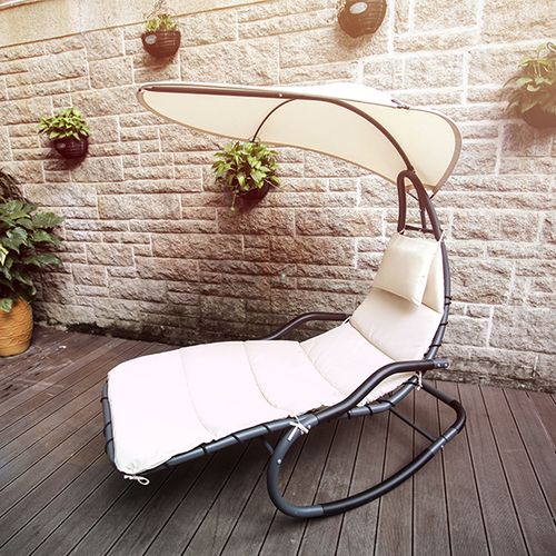 Korting Schommelstoel met zonnescherm van Feel Furniture