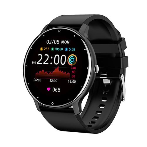 Parya Official smartwatch met touchscreen zwart