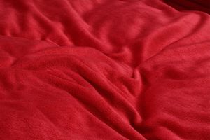 Velvet dekbedovertrek rood (240 x 220 cm)