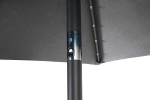 Parasol avec éclairage LED + manivelle (ø 270 cm)