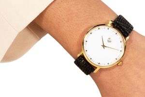 Montre femme avec bracelet en cuir de VIGI (Shine Bright)