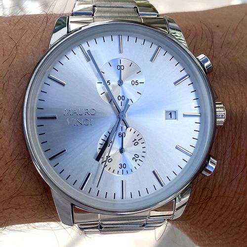 Zilverkleurig horloge van Mauro Vinci