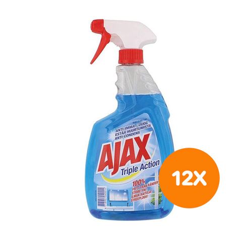 Ajax glasspray Triple Action (12 flessen)