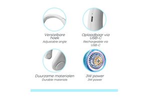 Draagbare nekventilator