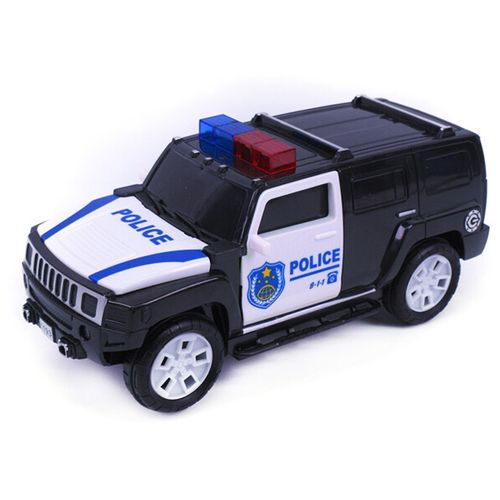 Politie-auto met licht en geluid