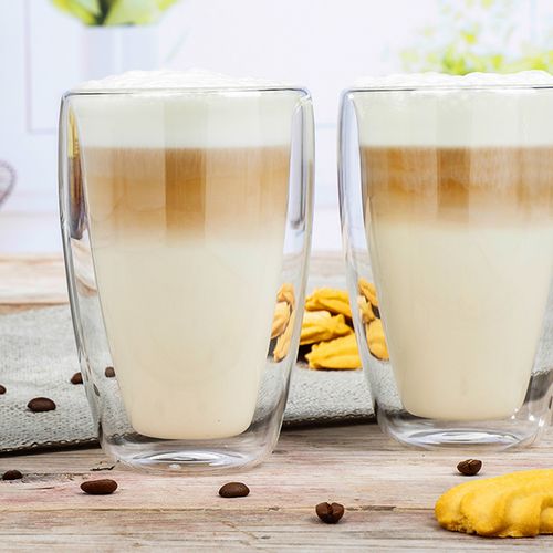 SlaJeSlag 2 latte macchiato-glazen