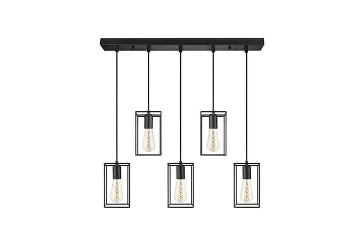 Lifa Living hanglamp eetkamer Emile zwart - Zwarte metalen hanglamp van Living (model: | Bied mee