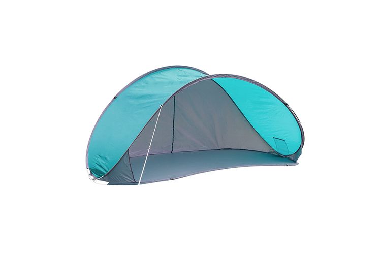 Blauwe popup-tent
