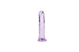 Transparante dildo (paars)