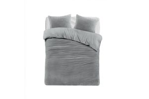 Parure de lit double grise Sleep Sense