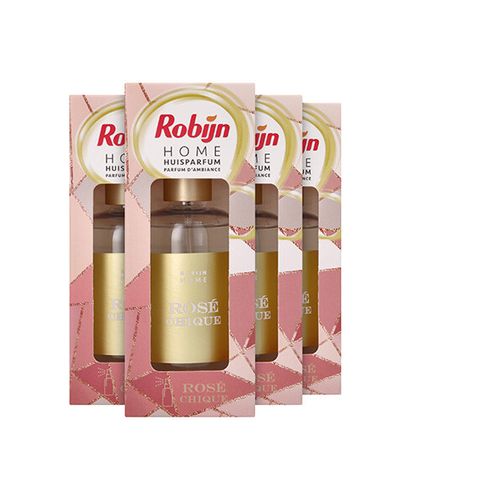 Robijn huisparfum Rosé Chique (4 flesjes)