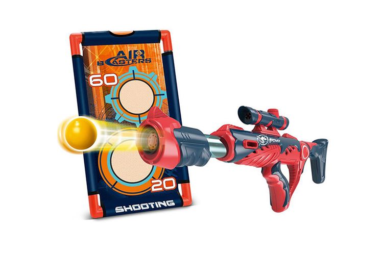 Speelgoedpistool met met schuimballen en schietnet
