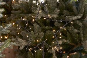 Weihnachts-Gartenstecker Stern mit 60 LED Leuchten
