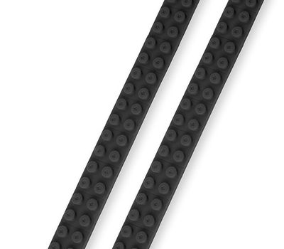 Zelfklevende bouwbloktape zwart (6 stuks)